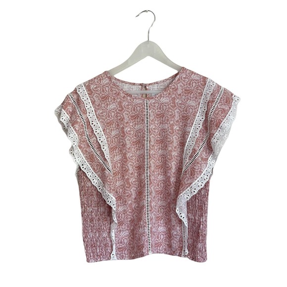 MISA Boho Nilu Blouse in Washed Tile Pink Size XL - Picture 1 of 11